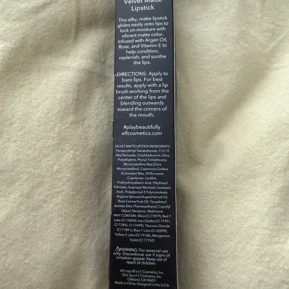 e.l.f Vampy Violet Velvet Matte Lipstick‎